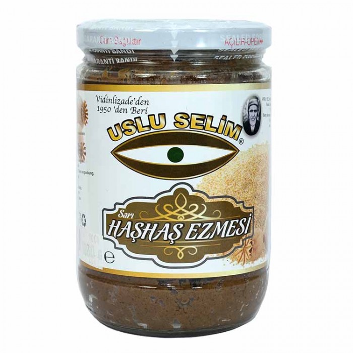 Sarı Haşhaş Ezmesi Cam Kavanoz 600 gr