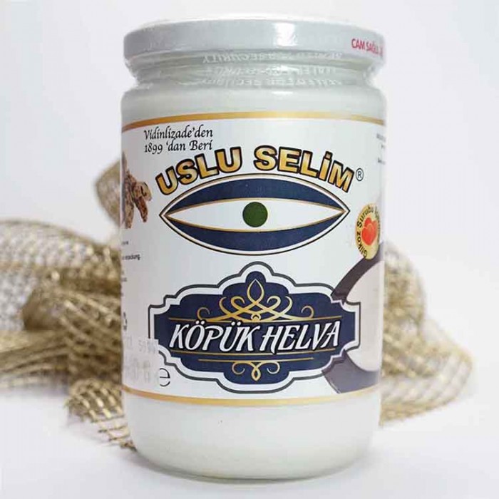 Köpük Helva Cam Kavanoz 600 gr