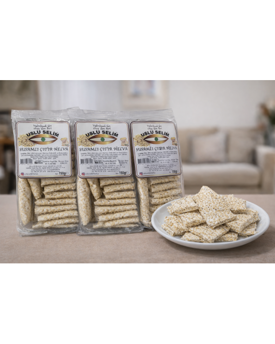SUSAMLI ÇITIR HELVA  3 ADET  ( 150 Gr X 3 )